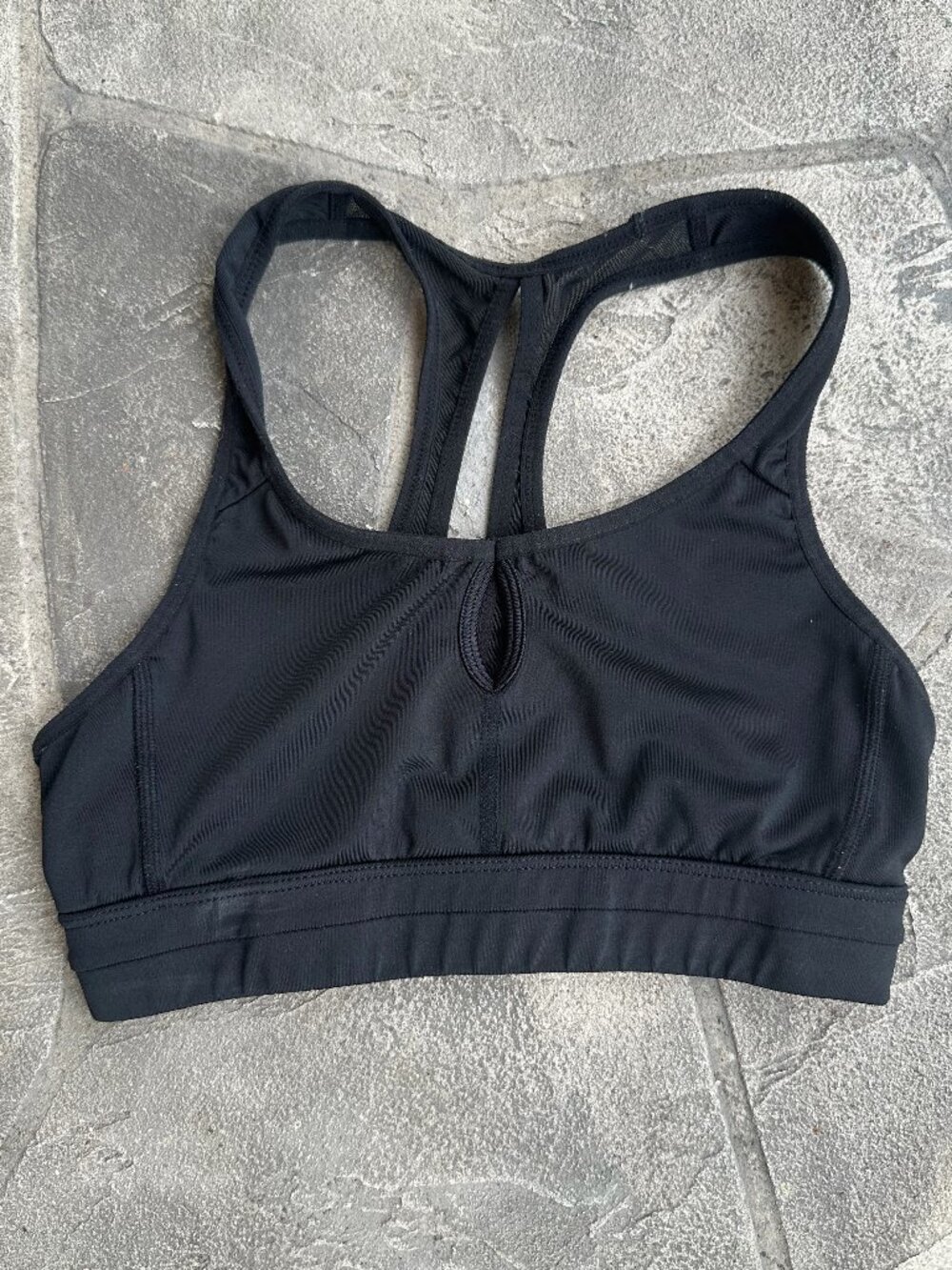 Champion C9 Racerback Black Sports Bra - Small